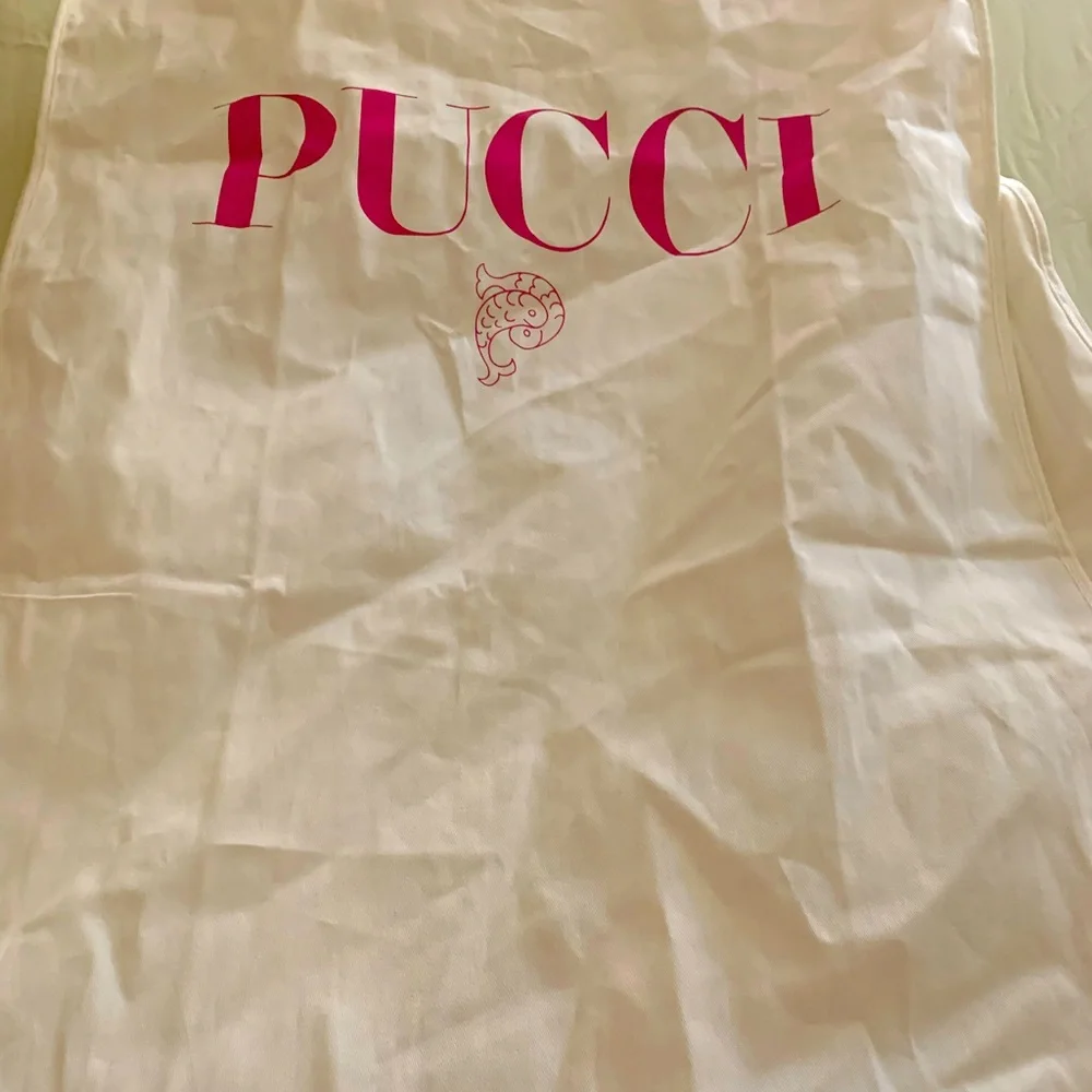 Emilio Pucci authentic brand new large clothing dust cover with zipper.Must have